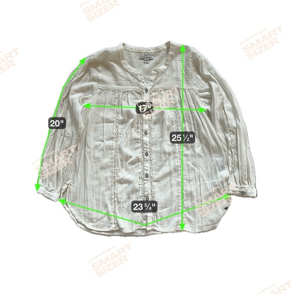 Women’s American Eagle Oversized White Embroidered Cotton Blouse - Picture 6 of 6